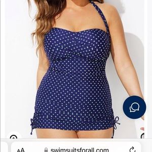 BLACK Size 14 Bandeau Swim Suits for All NWT